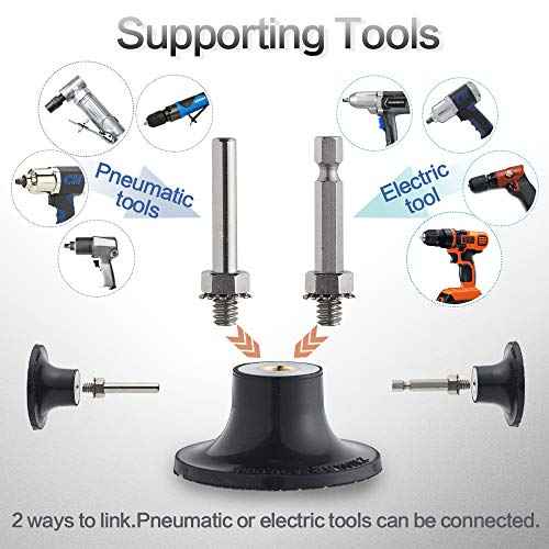 NYXCL 2" Disc Pad Holder,Working with Air or Electric Sanders, 1/4 Shank Suitable for Quick Change Sanding Discs