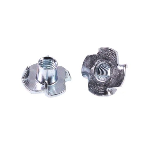 T-Nut 1/4"-20,5/16"-18, 3/8"-16, (100 Pack) 4 Pronged Tee Nut Assortment Kit,for Rock Climbing Holds, Wood, Cabinetry, etc.
