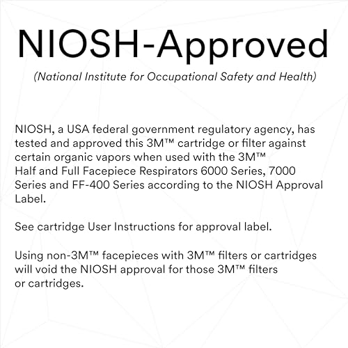 3M P100 Respirator Cartridge/Filter 60923 NIOSH Approved - 1 Pair