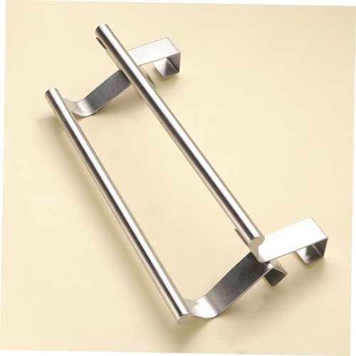 Holibanna 2Pcs Stainless Steel Towel Organizer Holder Multifunctional Storage Rack for Bathroom and Kitchen Nail Design and Convenient Towel Stand