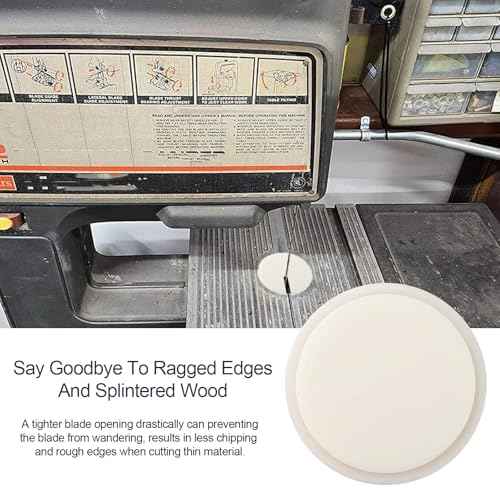 Zero Clearance Band Saw Table Insert Fit for Most Delta Bandsaw,Shopsmith and Many Other Brands,Bandsaw Stabilizer - Eliminate Tearout,Enhance Safety & Precision-4PACK