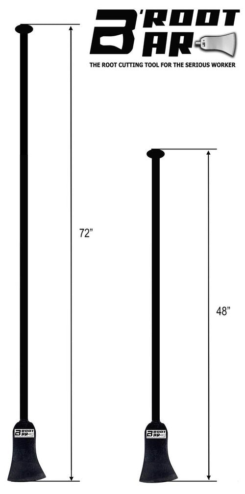 B'ROOT BAR - Root Cutting Tool, Digging Tool, Vertical Axe, Tamping Bars (72" B'root Bar)
