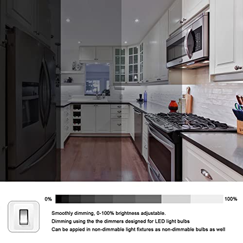 Lacnooe 5W Daylight E17 Dimmable Microwave Bulb, 6000K 450lm, Fits Whirlpool/GE/Kenmore, Replaces 8206232A 1890433 AP4512653, 2 Pack