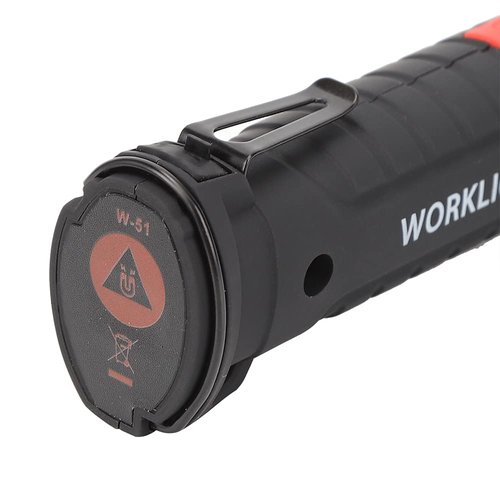 Portable LED Flashlight Torch, 5 Lighting Modes Handheld Work Light with Magnet, USB Rechargeable, 800mAh Battery for Camping, Maintenance, Emergency