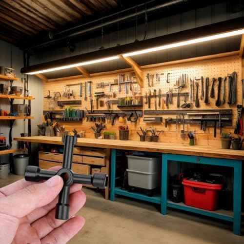 2 PCS 4 Way Cross Key, Zinc Alloy Multifunction Radiator Key Opening Cross Key for Water Meter Valve Electric Box Cupboard Cabinet Train Door ,Plumbers, Electricians ,Electrical Cupboard Box Elevator