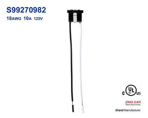 XCZZ S99270982 Receptacle for Broan Exhaust Fan,10A,125V,18AWG