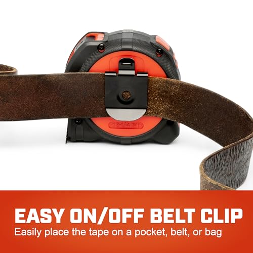 Crescent Lufkin 25' SHOCKFORCE NITE EYE Magnetic Tape SAE / 25' - Drop Tested for Tough Jobsite Durability