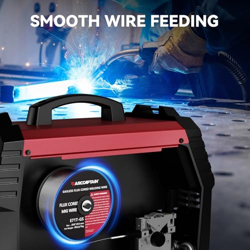 ARCCAPTAIN Flux Core Welding Wire .030¡° & .035" E71T-GS Mig Welding Wire 2-Pound Spool Gasless Mild Carbon Steel Compatible With Lincoln Miller Forney Harbor Welder