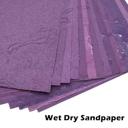 12 Pcs 320 Grit Sandpaper,Wet Dry Sandpaper Sheets 9x11 Inch,Alumina Abrasive Sand Paper for Wood Furniture Polishing,Automotive Sanding,Metal Grinding