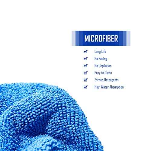 UTSAUTO 6pcs Car Polisher Pads - 9-10 Inch Microfiber Polishing Bonnet Pads Kit