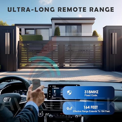 Avisontek 4 Pack Black Mighty Mule GTO Gate Opener Remote MMT103/FM135/RB741