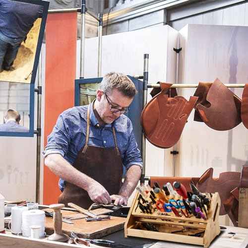 Bamboo Screwdriver Organizer Rack Desktop Hand Tool Stand and Repair Tool Storage Holder