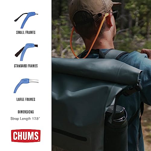 Chums Switchback Eyewear Retainer - Lightweight Silicone Sunglasses Strap