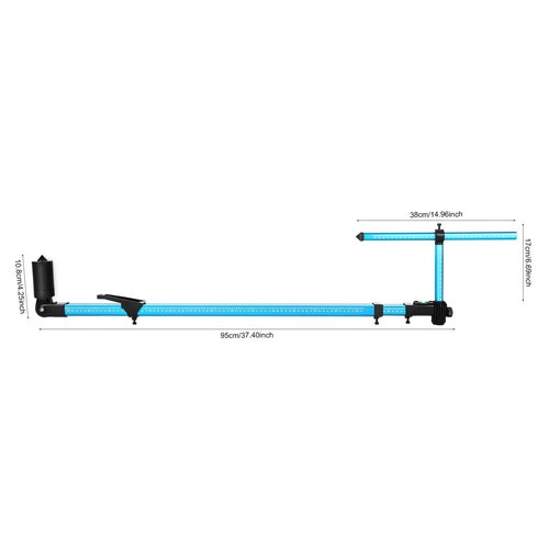 JAYGOVAN 2D Measuring System High Precision Tram Gauge Frame Machine Tools Contour Gauge Auto Body Frame Measuring Machine Aluminum Universal Auto Body Frame Machine for Auto Body Frame Repair Tool
