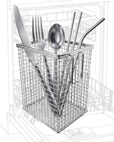 Viscogrip 1 PCS Dishwasher Chopstick Basket with Hook, 304 Stainless Steel
