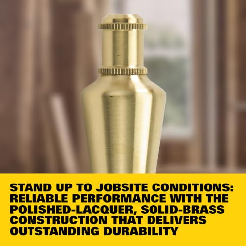 STANLEY® 8 Oz. (225g) Solid Brass Plumb Bob (47-973)