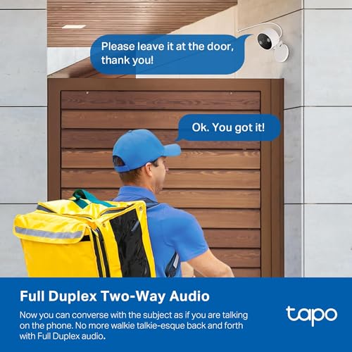 Tapo 2K+ Indoor/Outdoor Wired Security Camera C120 - White 1-Pack