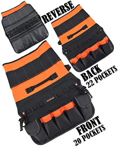 WELKINLAND 5 Gallon Bucket Tool Organizer with 47 Pockets