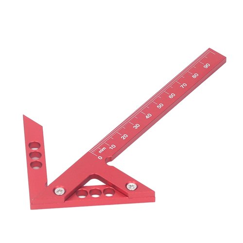 DIRBAK Center Line Scriber Aluminum Alloy, 45Degree Angle Scribing Tool, Woodworking Center Finder with 100mm Range, Lightweight & Sturdy for Woodworking Precision Marking