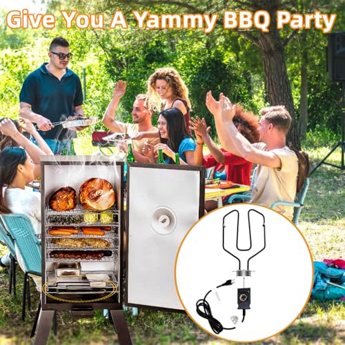 1650W Electric Smoker Heating Element with Adjustable Thermostat
