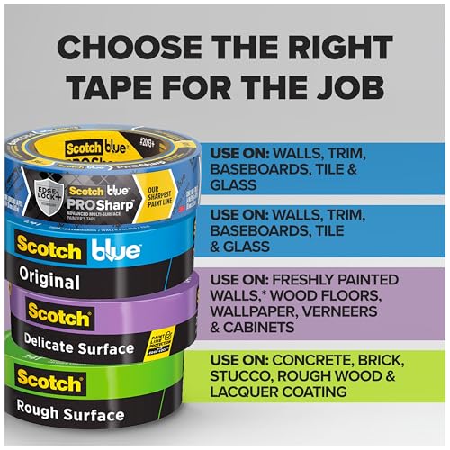 ScotchBlue Original Multi-Surface Painter's Tape 1 Inch Wide, 6 Rolls