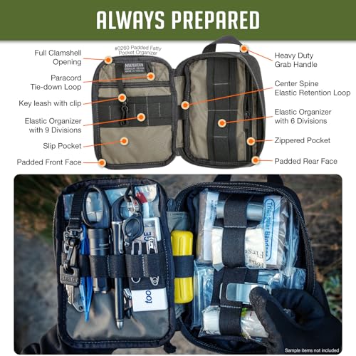 MAXPEDITION Padded Fatty Pocket Organizer (5¡± x 2¡± x 7¡±) EDC Pouch, Tactical Tool Pouch for Organization, MOLLE Accessories for Everyday Carry, 0260