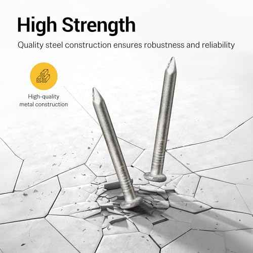 meite Metal Connector Nails, 1-1/2 Inch x .148 Inch Joist Hanger Nails, 35 Degree, Galvanized, Paper Tape Collated, Smooth Shank Framing Nails for Metal Connector Nailer (2,000 Counts)