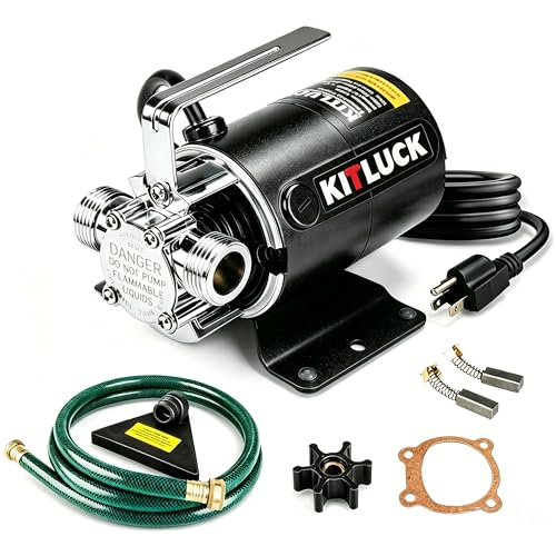 KITLUCK 1/10HP Electric Water Transfer Pump 330GPH with 6ft Suction Hose