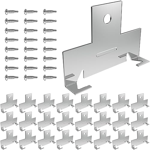 Famirion 24 Pack Metal Recessed Downlight C Clips for 5-6 Inch Retrofit Cans