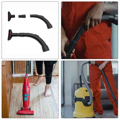 4 Pcs Vacuum Hose Adapter Kit Attachment Adapter Pool Supply 1 1/2'' to 1 3/8'' to 1 1/4'' 1''to 1 1/8'' to 1 3/8" Connector Attachments Reducer from 25/30/34 to 42 mm for Wet Dry Shop Cleaner