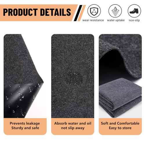 6 x 4 FT Outdoor Storage Shed Floor Mat Waterproof Garden Shed Flooring Mat Washable Carport Furniture Dustproof Anti-Slip Pad for Protect Shed Flooring from Wear - Tool Shed Not Include