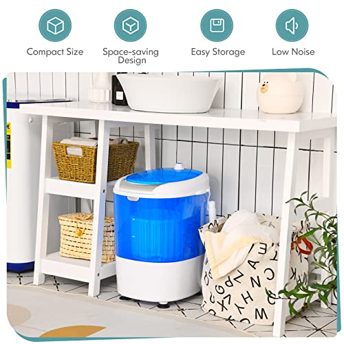 Giantex Portable Mini Washing Machine 5.5Lbs Capacity - Compact Laundry Washer & Spinner