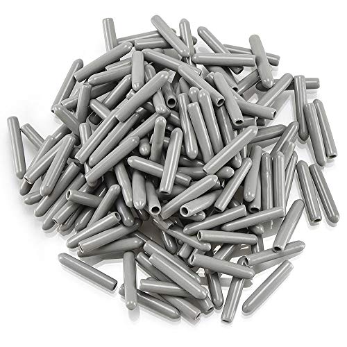 Cenipar Grey 100pc Dishwasher Rack Tine Repair End Caps Anti-Slip 1in Round Tips