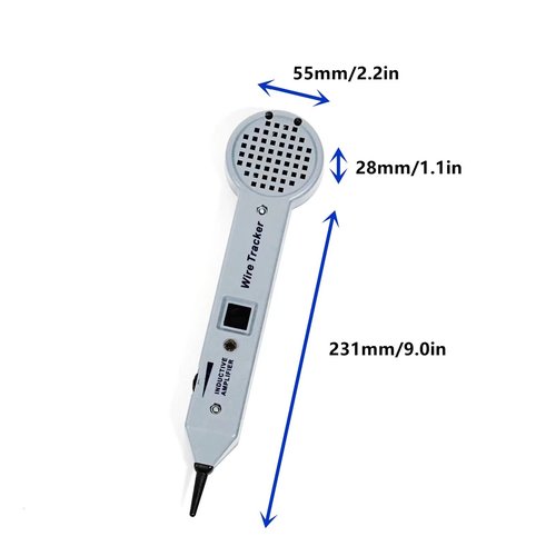 Tone Generator Kit, Wire Tracer Circuit Tester, 200EP High Accuracy Cable Toner Detector Finder Tester, Line Finder,Inductive Amplifier, Probe Kit with Adjustable Volume for Network Cable Collation