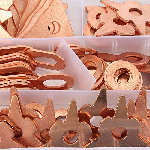 110pcs Dent Pulling Puller Rings,Triangle OT Round for Automotive Sheet Metal Welding Repair Tool Set, Triangular/New Triangular/Round Soldering/Ordinary/Thickened OT Piece