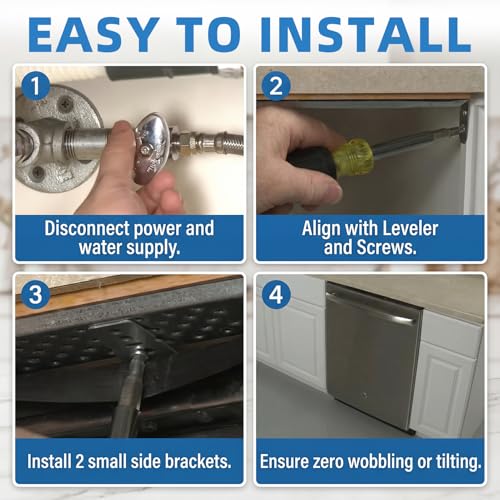W10426979 24-Inch Dishwasher Mounting Bracket Kit for Whirlpool & KitchenAid