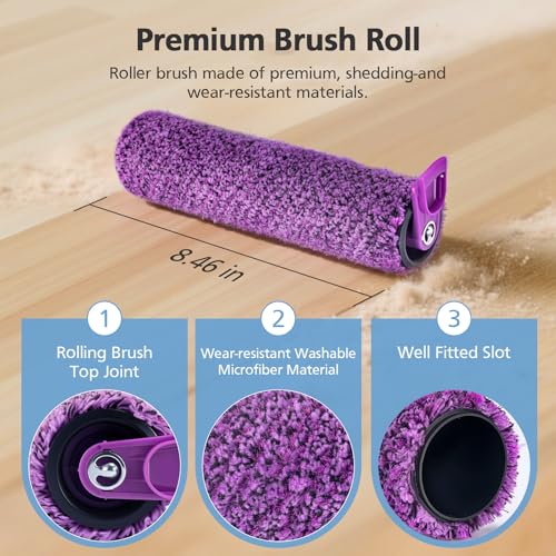 JORAIR SD201 Brush Roll Replacement for Shark Steam Mop SD200/SD201 SD201C SD205 – 3 Pack