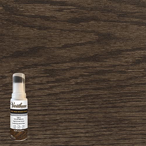 Varathane 4oz Dark Walnut Wood Stain & Applicator - Less Mess, Water-Based Finish