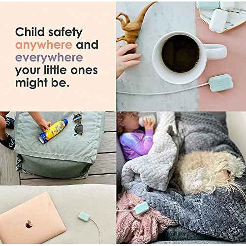 Geddy¢¥s Mom Watch Your Mouth USB Charger Protector Award-Winning Baby Proof Cord Protector| BPA & Phthalate-Free Charger Protector | Electrical Safety Baby Products (3-Pack, White)