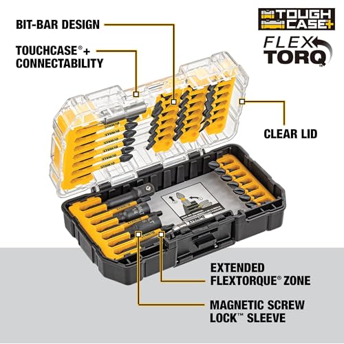 DEWALT 40-Piece Impact-Ready FlexTorq Screwdriver Bit Set with Storage Case, One Size