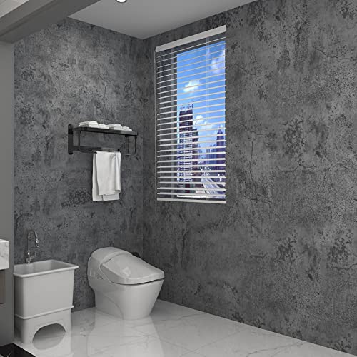3Yecao 16x354 Inch Grey Blue Faux Cement Contact Paper - Peel & Stick Wall Covering