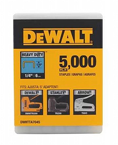 DeWalt DWHTTA7045 1/4in Heavy Duty Staple 5,000/Box