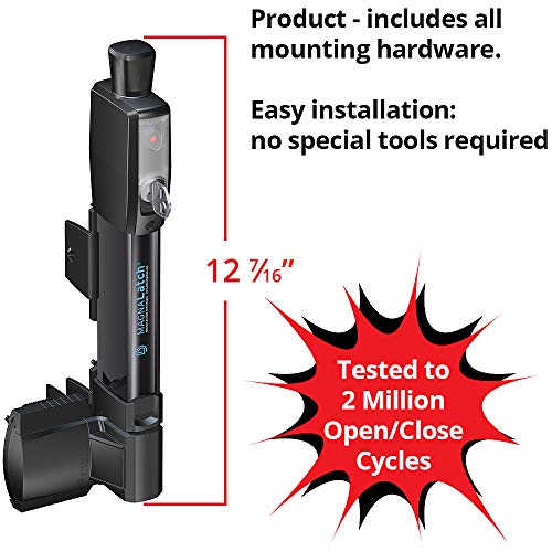 D&D MagnaLatch 12-Inch Pet & Child Safety Gate Latch Black - Vertical Pull