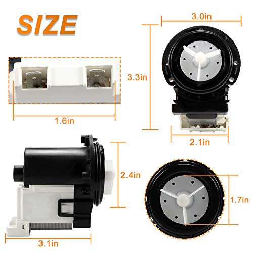 LG WM8000HVA WM8100HVA Washer Drain Pump Motor OEM 4681EA2001T