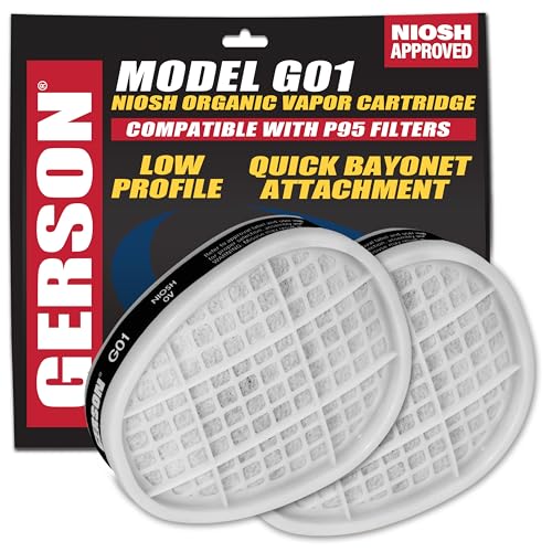 GERSON Filters for Respirator Mask - Respirator Cartridges for Full or Half Masks