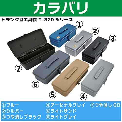 TRUSCO T-320 Trunk Tool Box, 133.0 x 54.3 x 38.5 inches (333 x 137 x 96.5 cm), Blue