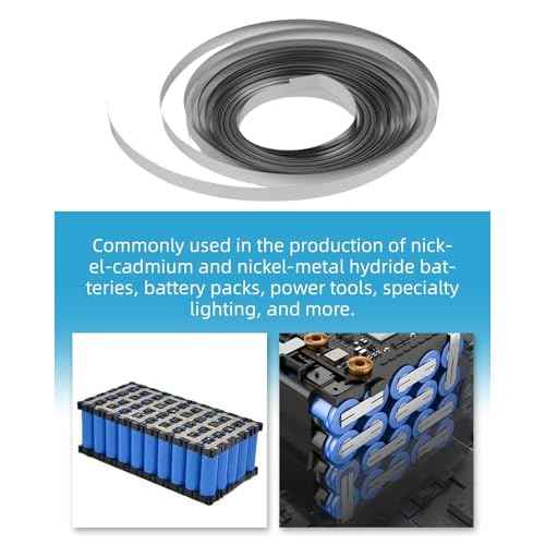 Nickel Strip for Battery Spot Welding ? 0.15mm x 7mm x 10m Roll, High Purity Nickel Tape for 18650 21700 Lithium Battery Pack Assembly, Corrosion-Resistant & Conductive Material