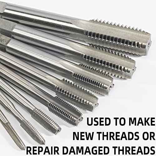 M4 x 0.7 Metric Tap and Die Set, M4 X 0.7mm HSS Machine Thread Tap and M4 X 0.7mm Alloy Tool Steel Round Thread Die Right Hand