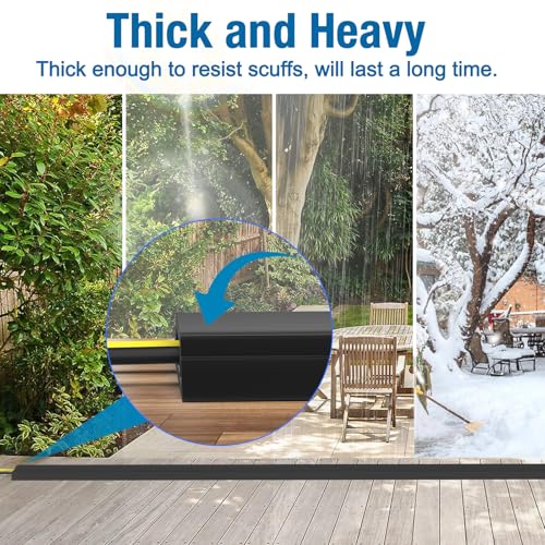 Eapele 10 ft Heavy Duty Floor Cable Cover Protector Black for Home & Outdoor