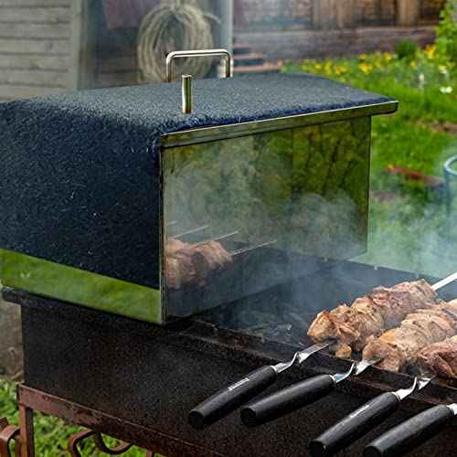 Fireproof Felt Welding Blanket Flame Retardant Fabric up to 1800¡ÆF Heat Shield for Wood Stove Smoker Grill Insulation Blanket Fire Pit Mat Fireplace Floor Protector 39x39 inches